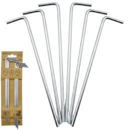 ŚLEDZIE SZPILKI DO NAMIOTU 18CM KPL.6 SZT METALOWE ENERO CAMP