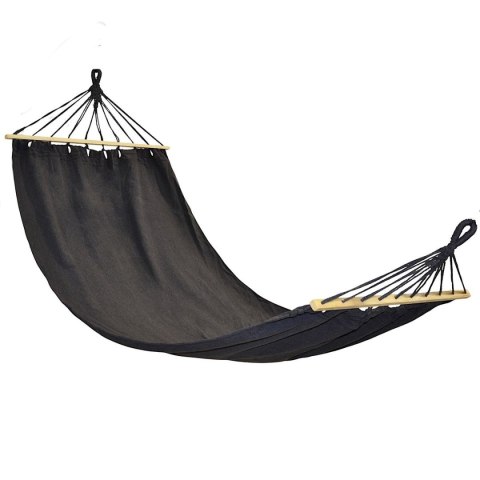 HAMAK OGRODOWY 1 OSOBOWY 200X100CM Z DRĄŻKIEM ANTRACYT 1064055