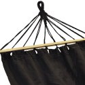 HAMAK OGRODOWY 1 OSOBOWY 200X100CM Z DRĄŻKIEM ANTRACYT 1064055