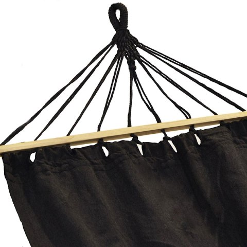 HAMAK OGRODOWY 1 OSOBOWY 200X100CM Z DRĄŻKIEM ANTRACYT 1064055