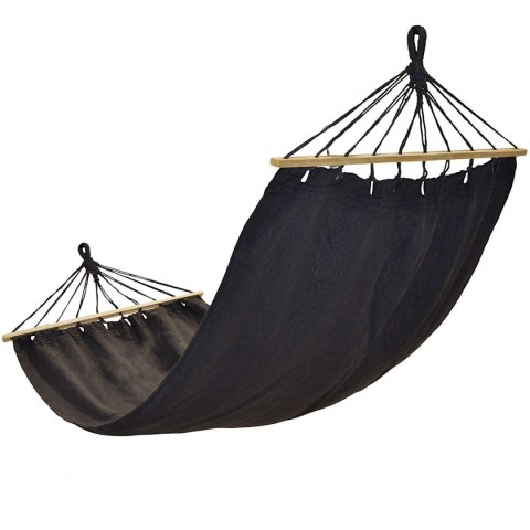HAMAK OGRODOWY 1 OSOBOWY 200X100CM Z DRĄŻKIEM ANTRACYT 1064055