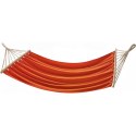 HAMAK OGRODOWY 1 OSOBOWY 200X100CM Z DRĄŻKIEM POMARAŃCZOWY 584008