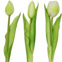 BUKIET 7 TULIPANÓW BIAŁYCH 31CM JAK ŻYWYCH DEKORACJA WIOSENNA