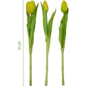 BUKIET 7 TULIPANÓW ŻÓŁTYCH 31CM JAK ŻYWYCH DEKORACJA WIOSENNA