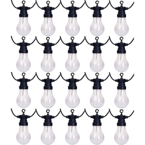 GIRLANDA OGRODOWA PARTY LIGHT 20LED A60 TIMER MOŻLIWOŚĆ ŁĄCZENIA