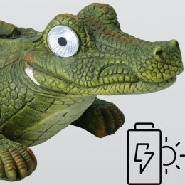 LAMPA SOLARNA DEKORACJA OGRODOWA KROKODYL 52x32x17,5CM