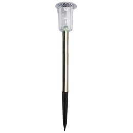LAMPA SOLARNA KRYSZTAŁ INOX 5,5x33CM