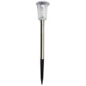LAMPA SOLARNA KRYSZTAŁ INOX 5,5x33CM