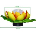 LAMPA SOLARNA LILIA WODNA 17CM POMARAŃCZOWA