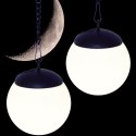 LAMPA SOLARNA PLASTIKOWA KULA WISZĄCA NA KLIPS 10X30CM KPL.2SZT