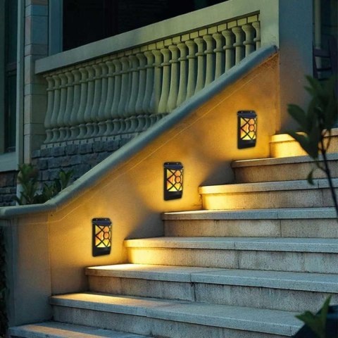 LAMPA SOLARNA ŚCIENNA TAŃCZĄCE PŁOMYKI 36 LED