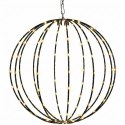 LAMPA SOLARNA WISZĄCA KULA 30CM 120 LED CIEPŁY BIAŁY