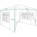 PAWILON NAMIOT OGRODOWY 3X4X2.5M BIAŁY SASKA GARDEN
