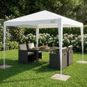 PAWILON NAMIOT OGRODOWY PE 3x3x2.45M BIAŁY SASKA GARDEN