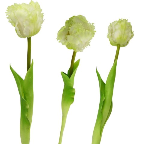 TULIPAN BIAŁY 38CM JAK ŻYWY DEKORACJA WIOSENNA