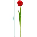 TULIPAN CZERWONY 38CM JAK ŻYWY DEKORACJA WIOSENNA