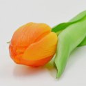 TULIPAN POMARAŃCZOWY 31CM JAK ŻYWY DEKORACJA WIOSENNA