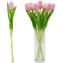 TULIPAN RÓŻOWY 31CM JAK ŻYWY DEKORACJA WIOSENNA