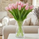 TULIPAN RÓŻOWY 31CM JAK ŻYWY DEKORACJA WIOSENNA