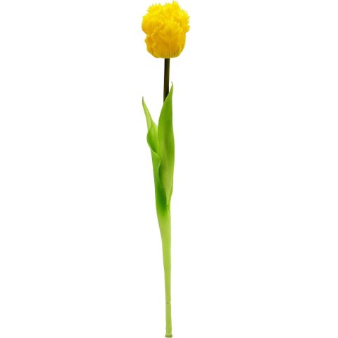 TULIPAN ŻÓŁTY 38CM JAK ŻYWY DEKORACJA WIOSENNA