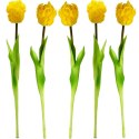 TULIPAN ŻÓŁTY 38CM JAK ŻYWY DEKORACJA WIOSENNA