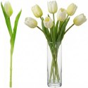 TULIPAN BIAŁY 31CM JAK ŻYWY DEKORACJA WIOSENNA