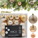 BOMBKA DEKORACYJNA PLASTIKOWA BEZPIECZNA 46SZT MICA COPPER