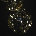 BOMBKA FORMÓWKA SZKLANA KROPLA 2SZT LED 12CM GOLD
