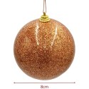 BOMBKA PLASTIKOWA BEZPIECZNA 8CM MICA ZŁOTY