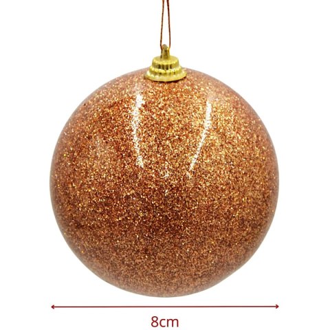 BOMBKA PLASTIKOWA BEZPIECZNA 8CM MICA ZŁOTY