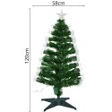 CHOINKA DEKORACYJNA ŚWIATŁOWODOWA CIEPŁY BIAŁY 120CM