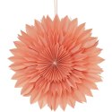 GWIAZDA DEKORACYJNA WISZĄCA PAPIEROWA 3D 50CM RÓŻOWA