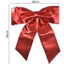 KOKARDA DEKORACYJNA JUMBO 68x80CM CZERWONA