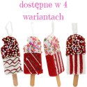 LODY DEKORACJA WISZĄCA BOMBKA 3SZT BIAŁY