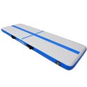 AIR TRACK MATERAC GIMNASTYCZNY MATA ŚCIEŻKA AKROBATYCZNA 300X100X15CM POMPKA ELEKTRYCZNA NIEBIESKA ENERO