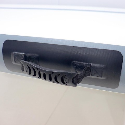 AIR TRACK MATERAC GIMNASTYCZNY MATA ŚCIEŻKA AKROBATYCZNA 300X100X15CM POMPKA ELEKTRYCZNA SZARA
