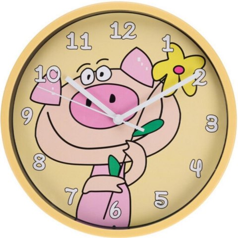 ZEGAR ŚCIENNY KIDS 22,5 CM ŚWINKA