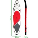ZESTAW - DESKA SUP DMUCHANA 145KG 320X81X15CM ENERO