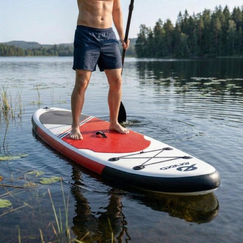 ZESTAW - DESKA SUP DMUCHANA 145KG 320X81X15CM ENERO