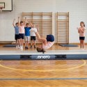 AIR TRACK MATERAC GIMNASTYCZNY MATA ŚCIEŻKA AKROBATYCZNA 300X100X15CM POMPKA ELEKTRYCZNA SZARA