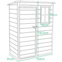 DOMEK OGRODOWY NARZĘDZIOWY PVC 152x91x192,5CM