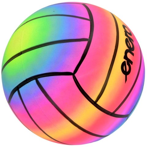 PIŁKA SIATKOWA WINYLOWA RAINBOW 21CM 200G ENERO