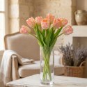 TULIPAN RÓŻOWY 38CM JAK ŻYWY DEKORACJA WIOSENNA