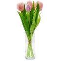 BUKIET 7 TULIPANÓW RÓŻOWYCH 31CM JAK ŻYWYCH DEKORACJA WIOSENNA