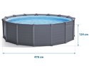 Basen ogrodowy panelowy 478 x 124 cm 18w1 INTEX 26384