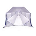 Parasol plażowy 2w1 namiot ze ściankami regulowany 125-200 cm niebieski MultiGarden