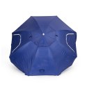 Parasol plażowy 2w1 namiot ze ściankami regulowany 125-200 cm niebieski MultiGarden