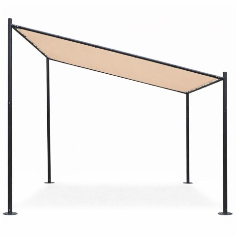 Pergola ogrodowa tarasowa 3x3 m stalowa altana zadaszenie beżowa MultiGarden