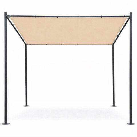 Pergola ogrodowa tarasowa 3x3 m stalowa altana zadaszenie beżowa MultiGarden