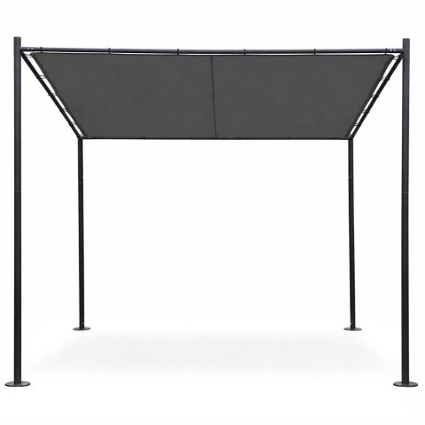 Pergola ogrodowa tarasowa 3x3 m stalowa altana zadaszenie szara MultiGarden